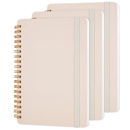 Utron 3 PCS Small Spiral Notebook 5x7, Notebooks for Note Taking, Morandi Spiral Journal Notebook, Work Notebook Small Notebooks 5x7 with Strap, Cute Notebooks for Women 70 Sheets/Note Books