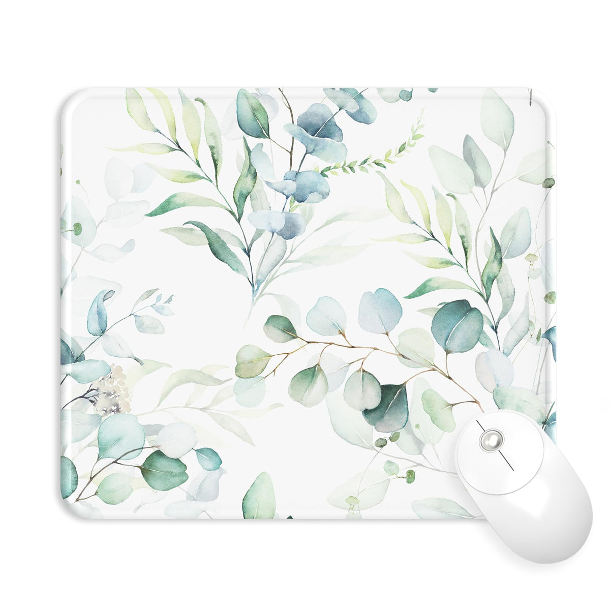 eulps Mouse Pad with Wrist Rest, Comfortable Computer Mousepad with Gel Wrist Support Smooth Surface and Non-Slip PU Base for Pain Relief, Laptop, Office & Home (Rose)