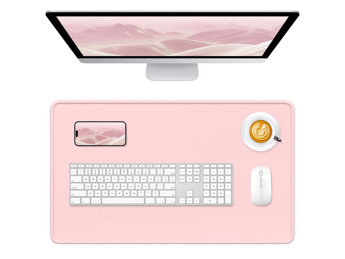 Hsurbtra Mouse Pad, Premium-Textured Square Mousepad 10.2 x 8.3 Inch, Stitched Edge Anti-Slip Waterproof Rubber Pretty Cute Computer Mat for Office Gaming Laptop Women Kids Sage Green