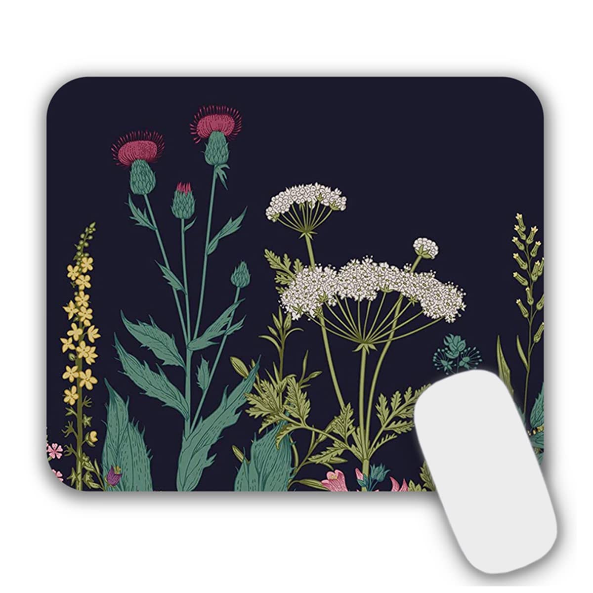 Mouse Pad Purple Butterflies Mouse Mat for Desk Laptop Computer