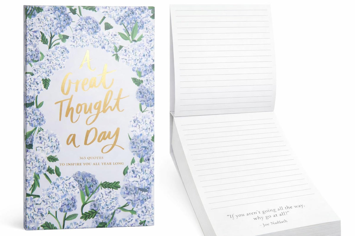 WORLD TRAVELER "A Thought a Day 365 Quotes List Pad, To Do Notepad, 5x8