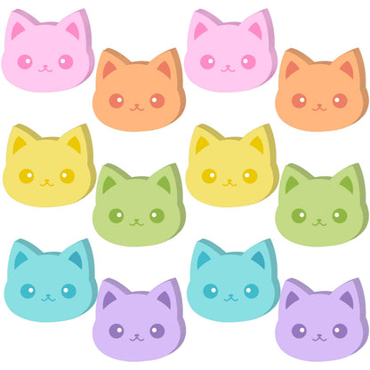 Yinder 24 Pads Animal Sticky Notes, Cute Cartoon Memo Self Adhesive