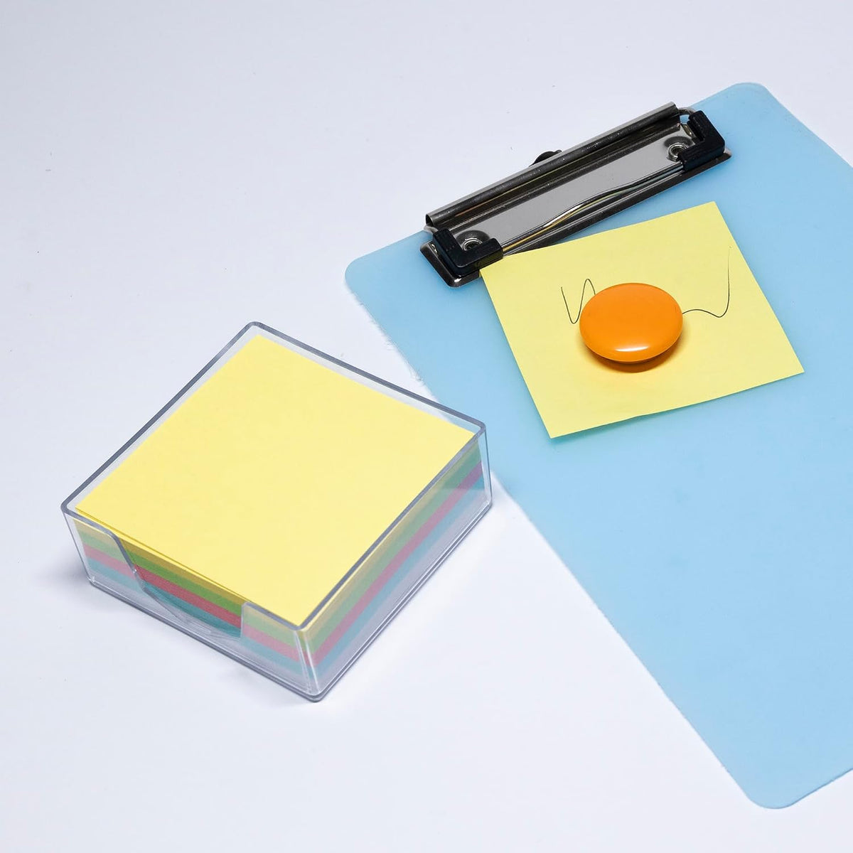 BAZIC Products Color Paper Cube with Tray, 300 Sheets, 2.95 in