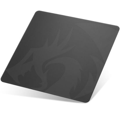 Redragon PG1M Glass Mouse Pad - Ultra-Smooth Precision Surface with Non-Slip Base, Easy to Clean, Hard Mousepad for Gaming - 11.8 x 11.8 x 0.15 inches, White