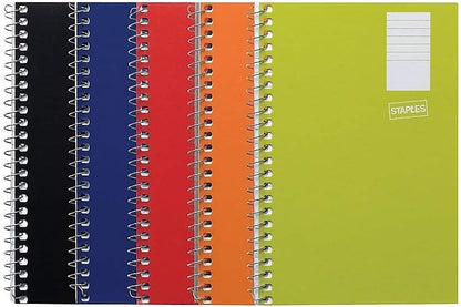 Staples Memo Pads, 4x6 Inch, College Ruled, Assorted Colors, 5-Pack