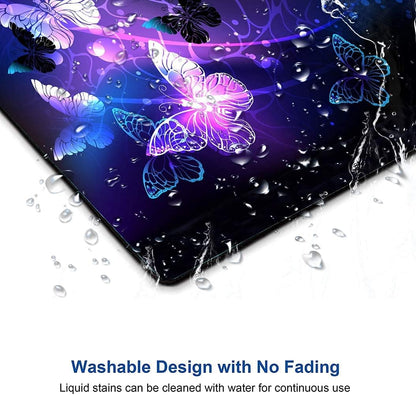 Mouse Pad Purple Butterflies Mouse Mat for Desk Laptop Computer