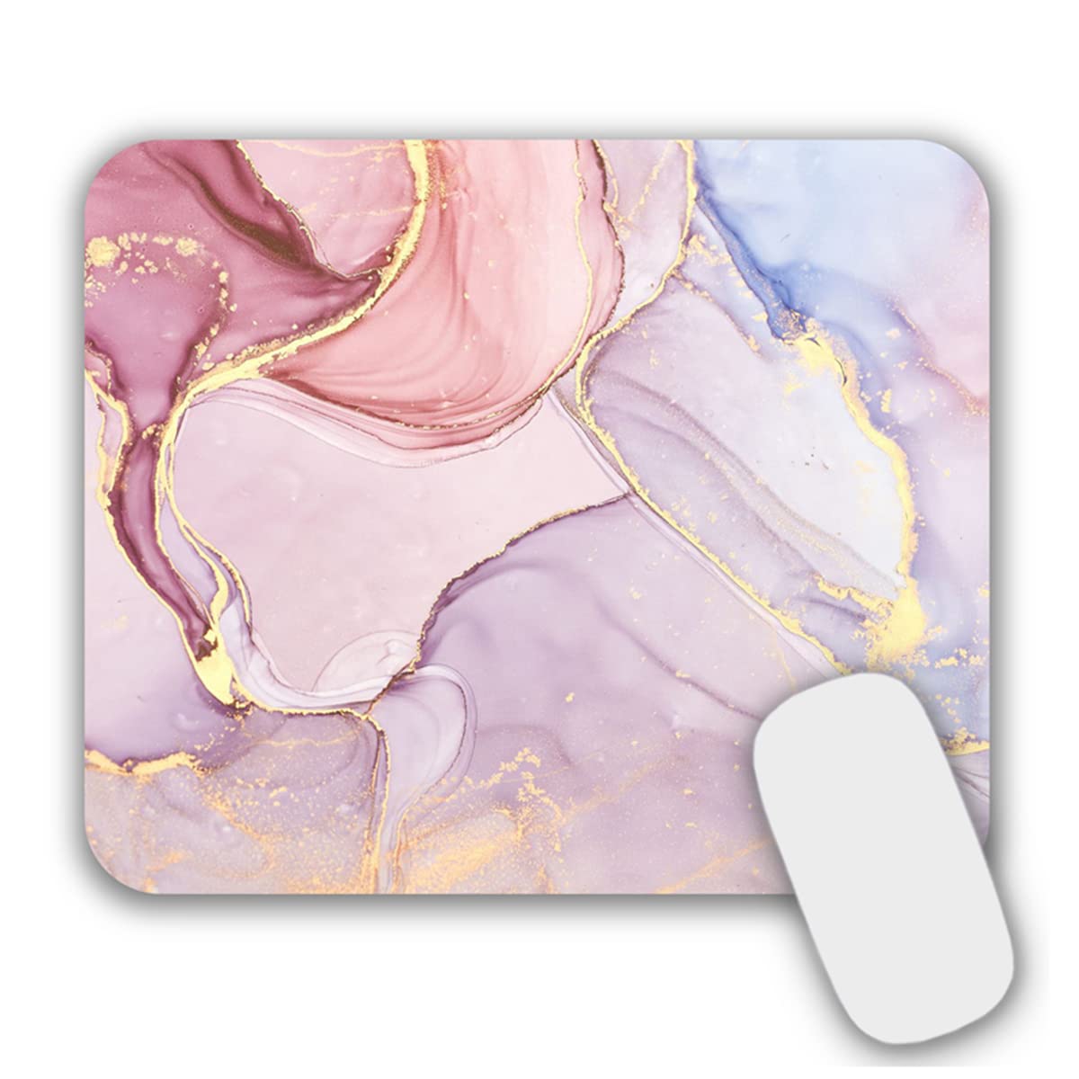 Mouse Pad Purple Butterflies Mouse Mat for Desk Laptop Computer