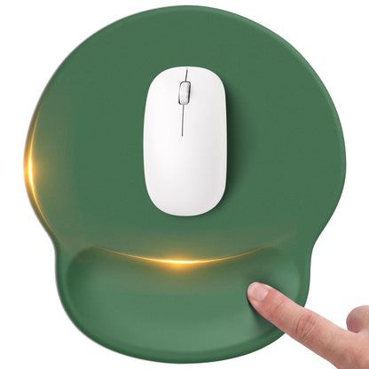 Pink Mouse pad with Wrist Rest,Relieving Pain Memory Foam Computer pad, Ergonomic Desktop Mouse, Silicone Material Mouse pad, with Non-Slip PU Base (Pink)