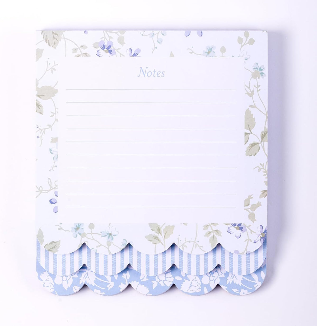 Laura Ashley 3-in-1 Layered Notepad 6.5x7.5 in 150 Lined Tear-Off Sheets