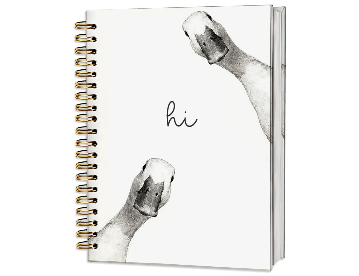 Penguin Notebook Journal,Cute Animal Notebook Journal for School Women Teen Girls Kids,Gifts for Penguin Lovers,Hardcover Spiral Notebooks for Work Notes Journaling,5.5x8.3 Inch