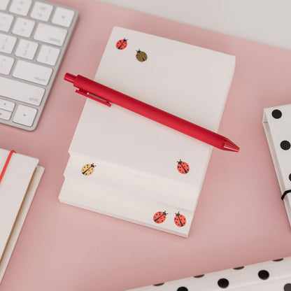 kate spade new york Stacked Notepad, Ladybug Dot
