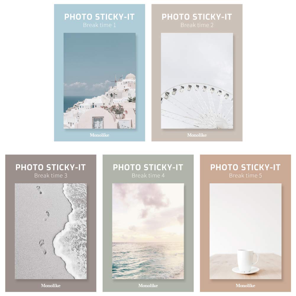 Monolike Gureum's Daily Life Sticky-it - 6p Set Self-Adhesive Memo Pad 50 Sheets
