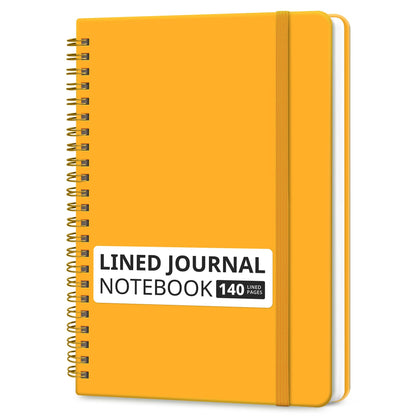 Taja Lined Spiral Notebook for Work, 5.7"x7.9" Spiral Journal College Ruled
