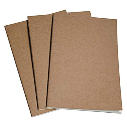 Wanderings A5 Lined Travelers Notebook Insert / A5 Journal Refill | 5.5" x 8.3" (14 x 21cm) | 3 Booklets, 240 Lined Pages | Travelers Notebook Refills for Journals, Diaries, Planners