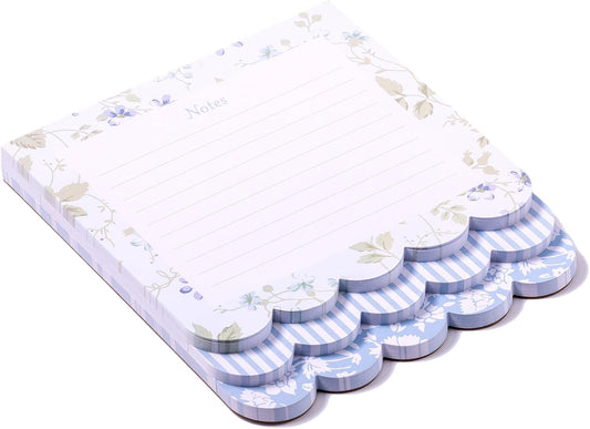 Laura Ashley 3-in-1 Layered Notepad 6.5x7.5 in 150 Lined Tear-Off Sheets