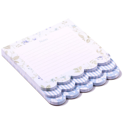 Laura Ashley 3-in-1 Layered Notepad 6.5x7.5 in 150 Lined Tear-Off Sheets