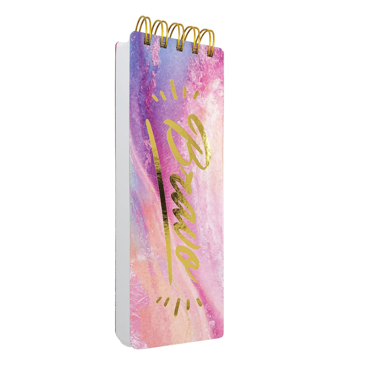 KiDEPOCH Spiral Memo List Pad, Sturdy Covers, 3 x 8.5, 300 Pages, Splashy Notes for School, Bravo Character
