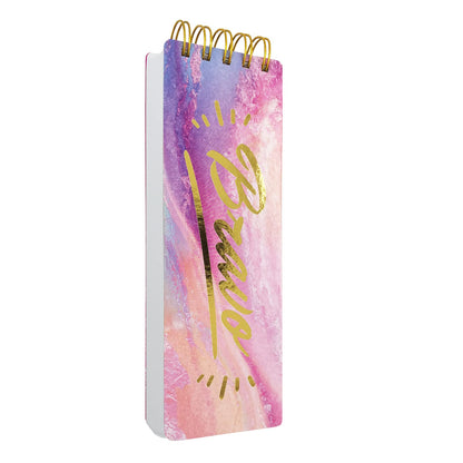 KiDEPOCH Spiral Memo List Pad, Sturdy Covers, 3 x 8.5, 300 Pages, Splashy Notes for School, Bravo Character