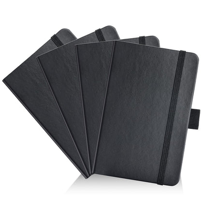 AISBUGUR Pocket Notebook, Small Notebook, 2-Pack Total 320 Pages,3.7" x 5.7" Pocket Notebook (2 Pack, Black1)