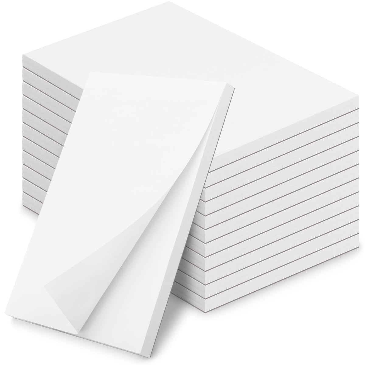 Hoiny 6 Pack Note Pads 4x6, Blank Server Notepad, Small Memo Scratch Paper