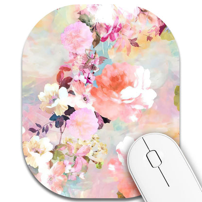 Small Mouse Pad，Mini Mouse Pad 6 x 7 Inch，for Laptop Keyboard Tray Wireless Mouse Home Office Travel，with Non-Slip Rubber Base, Waterproof Mouse Mat，Cyan Blue Marble