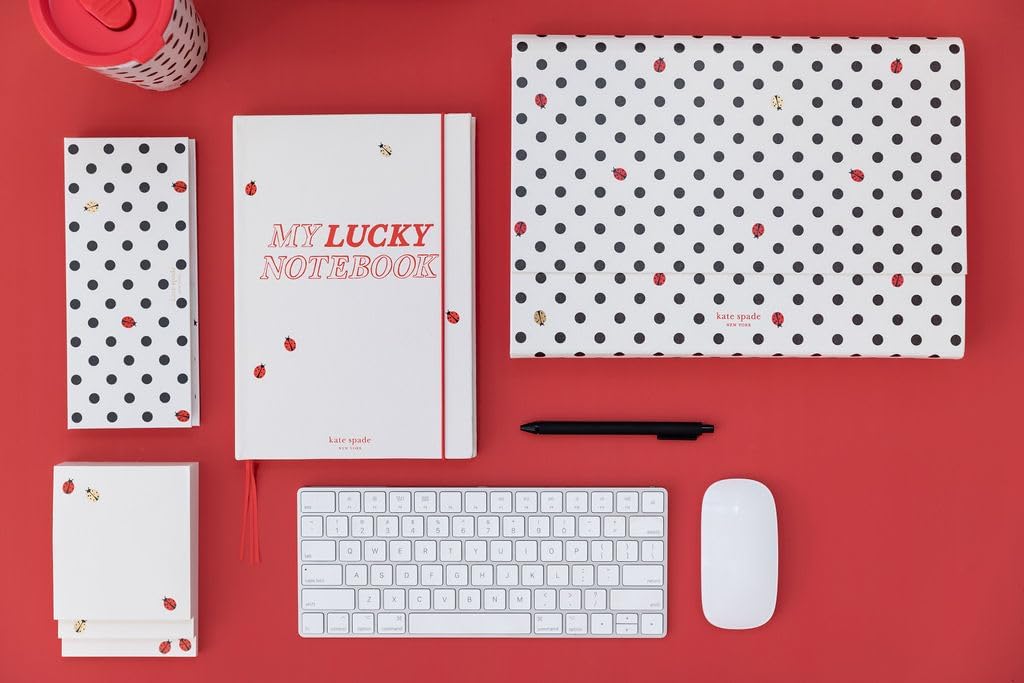 kate spade new york Stacked Notepad, Ladybug Dot
