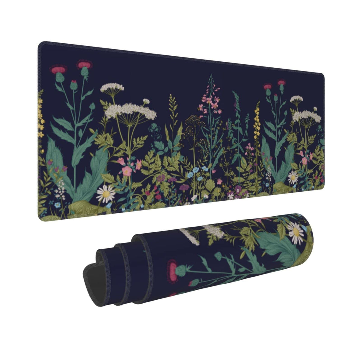 White Ukiyo-e Style Sports Car Large Gaming Mouse Pad Desktop Mat 31.5x11.8 Inch - Non-Slip Rubber Base - for Gamers - Perfect for Gamers & PC Enthusiasts