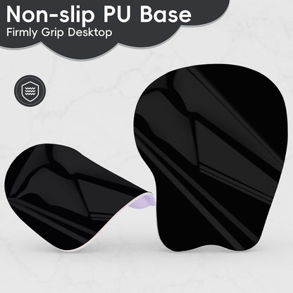 Ergonomic Mouse Pad,Non Slip Mousepad Wrist Rest Support for Office, Computer, Laptop & Mac(A-Black Grey)