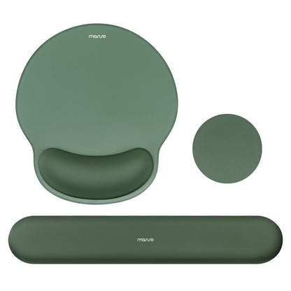 MOSISO Wrist Rest Support for Mouse Pad&Keyboard Set, Antique Green