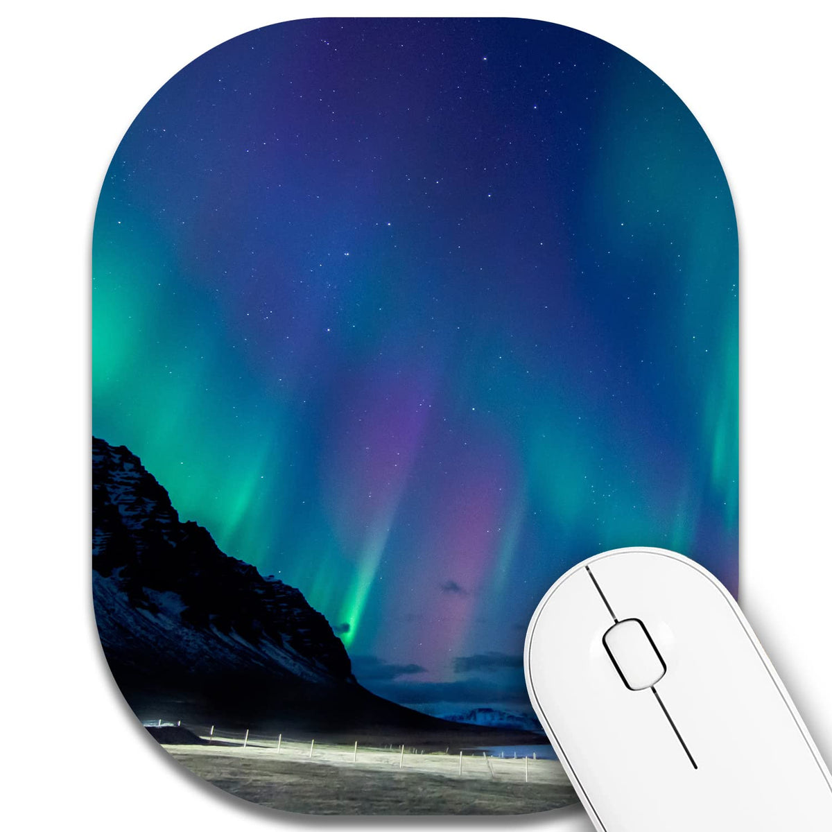 Small Mouse Pad，Mini Mouse Pad 6 x 7 Inch，for Laptop Keyboard Tray Wireless Mouse Home Office Travel，with Non-Slip Rubber Base, Waterproof Mouse Mat，Cyan Blue Marble