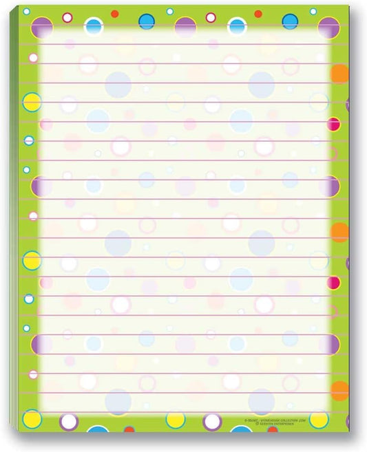 Fun Pattern Designs Pads - USA Made- 4 Assorted Notepads - Shopping List, Teachers, Home, Office, Small Gift - USA Made