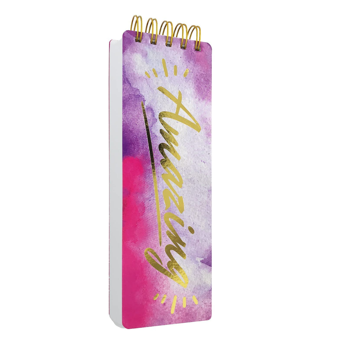 KiDEPOCH Spiral Memo List Pad, Sturdy Covers, 3 x 8.5, 300 Pages, Splashy Notes for School, Bravo Character