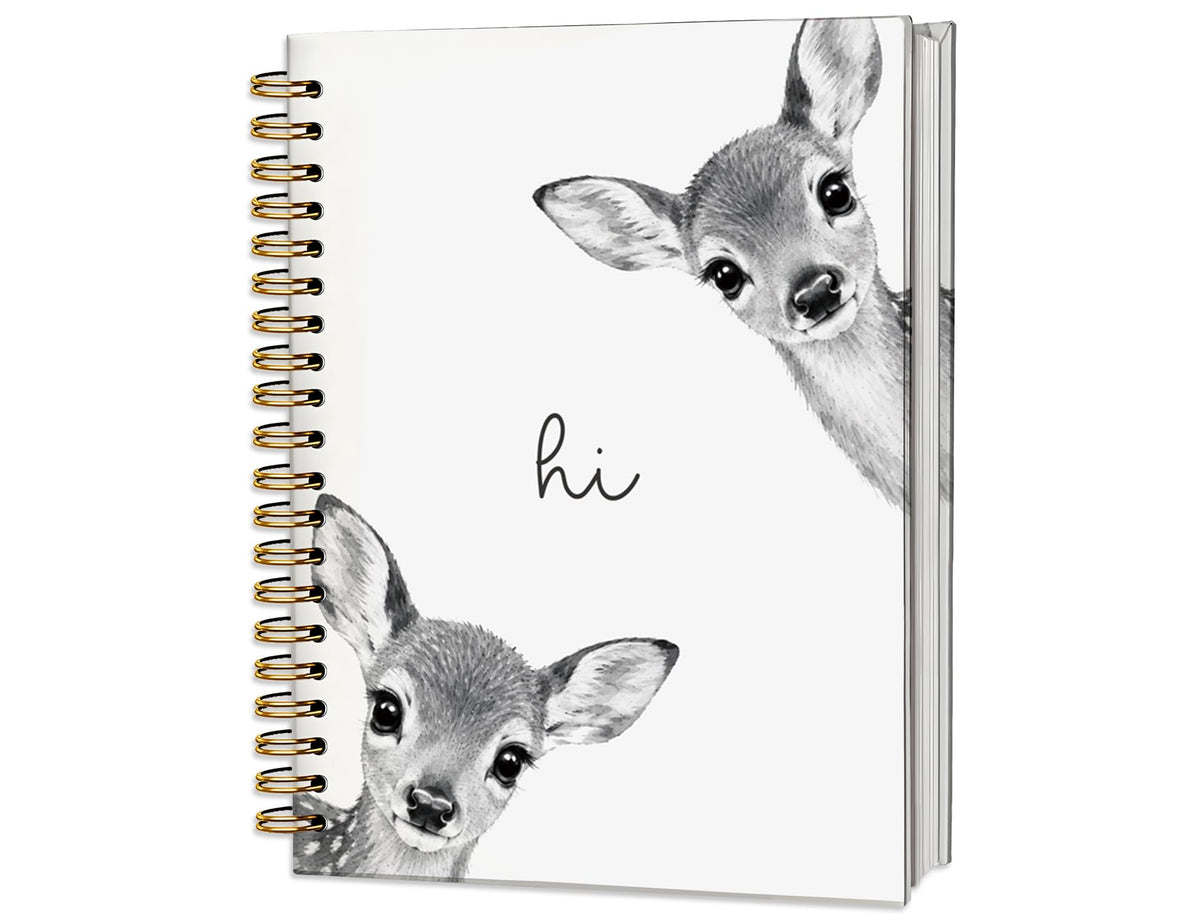 Penguin Notebook Journal,Cute Animal Notebook Journal for School Women Teen Girls Kids,Gifts for Penguin Lovers,Hardcover Spiral Notebooks for Work Notes Journaling,5.5x8.3 Inch