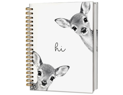 Penguin Notebook Journal,Cute Animal Notebook Journal for School Women Teen Girls Kids,Gifts for Penguin Lovers,Hardcover Spiral Notebooks for Work Notes Journaling,5.5x8.3 Inch
