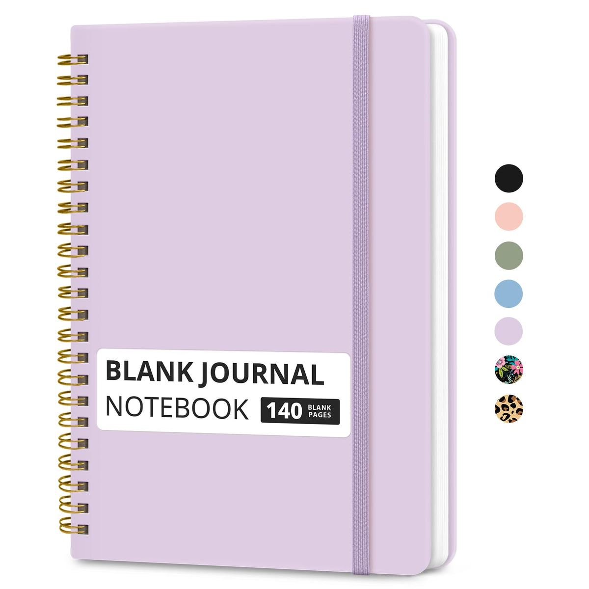 Taja Lined Spiral Notebook for Work, 5.7"x7.9" Spiral Journal College Ruled