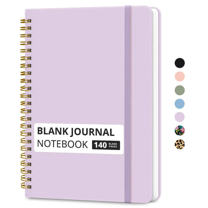 Taja Lined Spiral Notebook for Work, 5.7"x7.9" Spiral Journal College Ruled