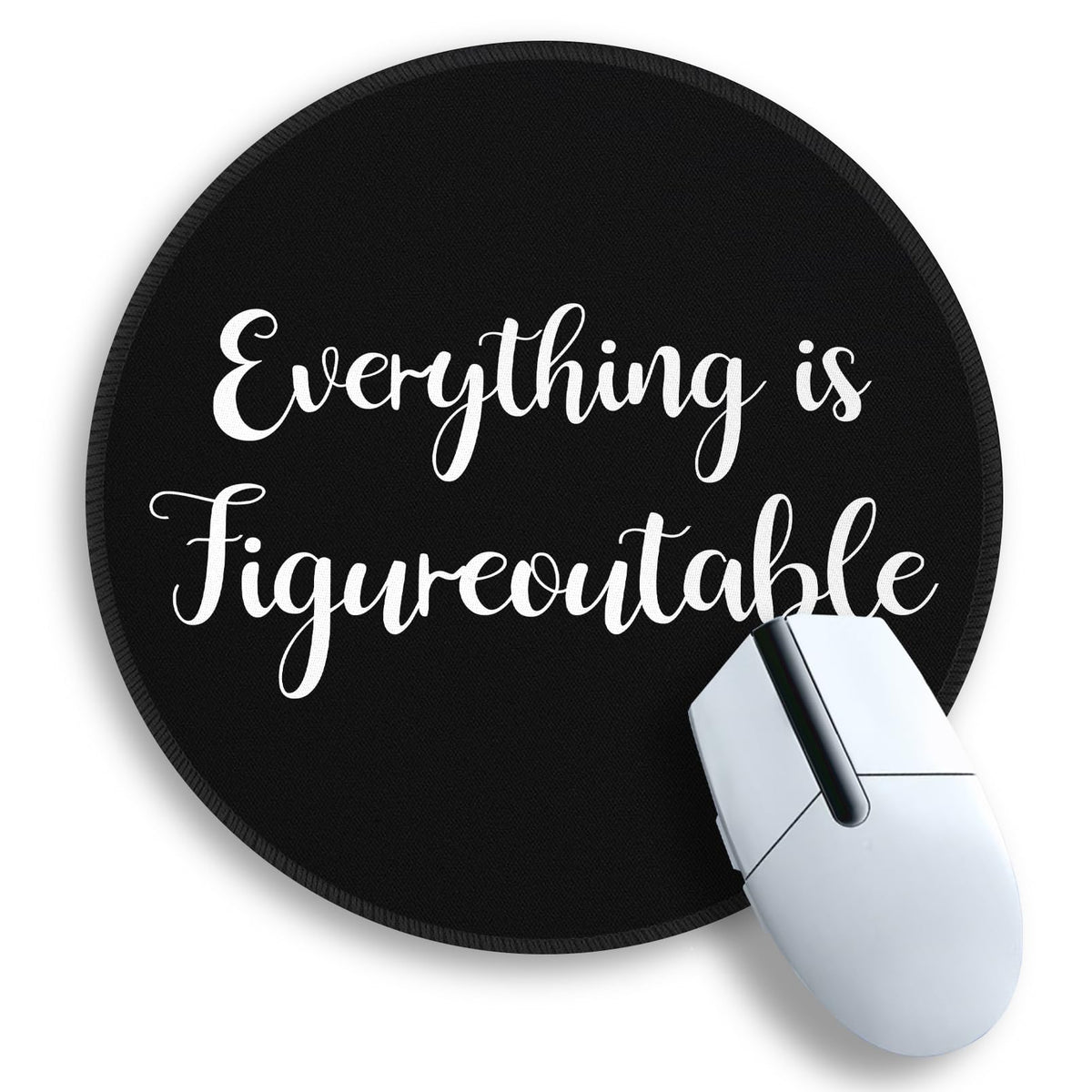 Gctriki Pink Round Mouse Pads for Desk, Cute Office Decor for Women 8.6 in