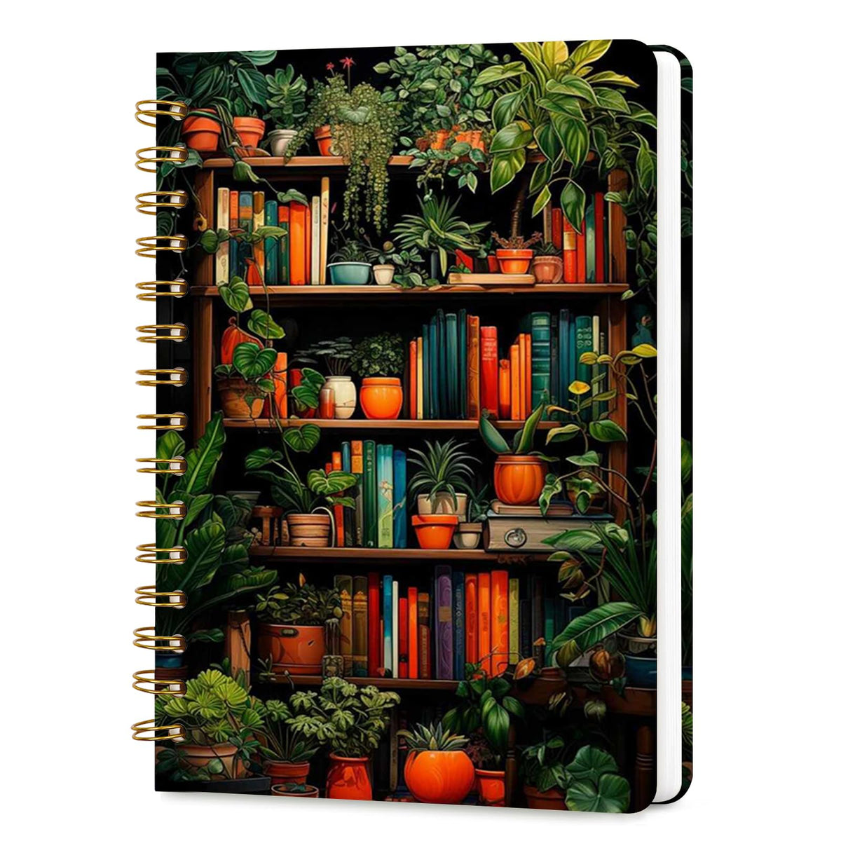 Lined Spiral Journal Notebook for Work A5, 160 Pages, Explosive Cat