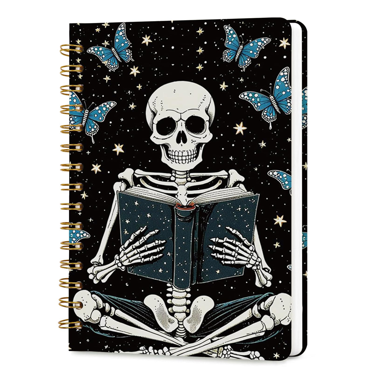 Lined Spiral Journal Notebook for Work A5, 160 Pages, Explosive Cat
