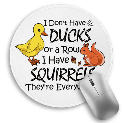 Inspirational Quote Work Mouse Pad, Positive Small Round Mousepad