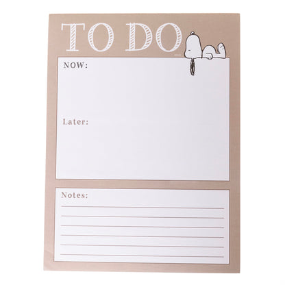 Graphique Large Notepad, Brush Strokes – 6" x 8", Cute Notepad with 150 Tear-Off Sheets, Features the Word “Notes” on Every Page – Perfect for Note Taking, List Making, and More