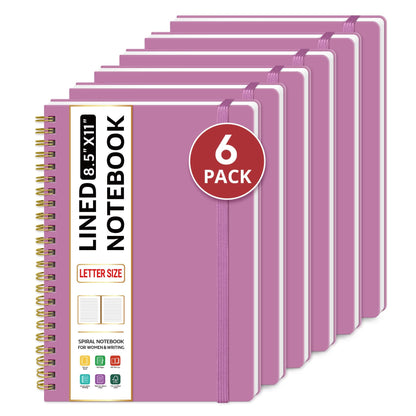 Taja Large Spiral Lined Notebook for Work, Journal for Women & Men