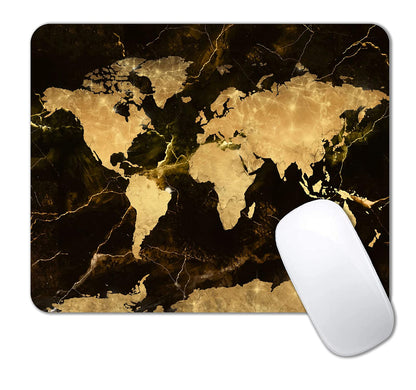 IMAYONDIA Small Mouse Pad Cute, Purple Gold Butterfly Mouse Pads, Modern Flowers Mousepad for Women Girls, Beutiful Mouse Mat Computer Laptop Office, 9.5 X 7.9 Inch