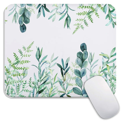Square Mouse Pad Beautiful Flowers Plants, Personalized Premium-Textured Custom Mouse Mat Design, Washable Mousepad Cloth, Non-Slip Rubber Base Computer Mouse Pads for Wireless Mouse