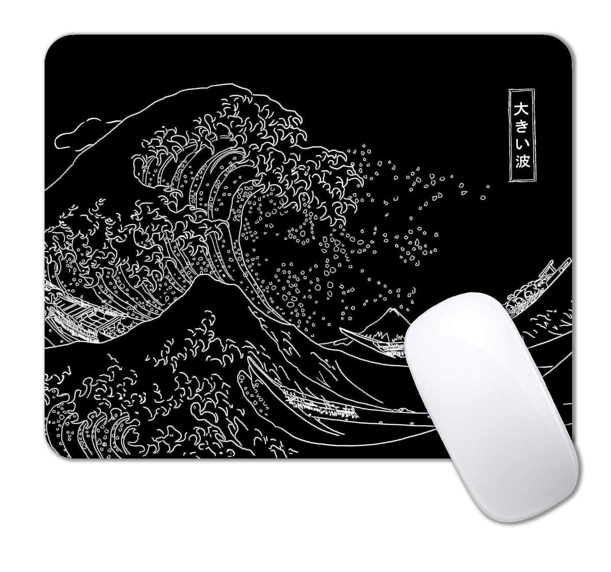 IMAYONDIA Small Mouse Pad Cute, Purple Gold Butterfly Mouse Pads, Modern Flowers Mousepad for Women Girls, Beutiful Mouse Mat Computer Laptop Office, 9.5 X 7.9 Inch