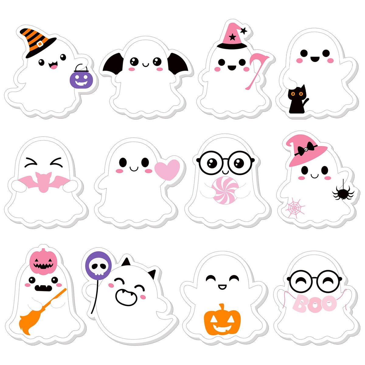 Yinder 24 Pads Animal Sticky Notes, Cute Cartoon Memo Self Adhesive