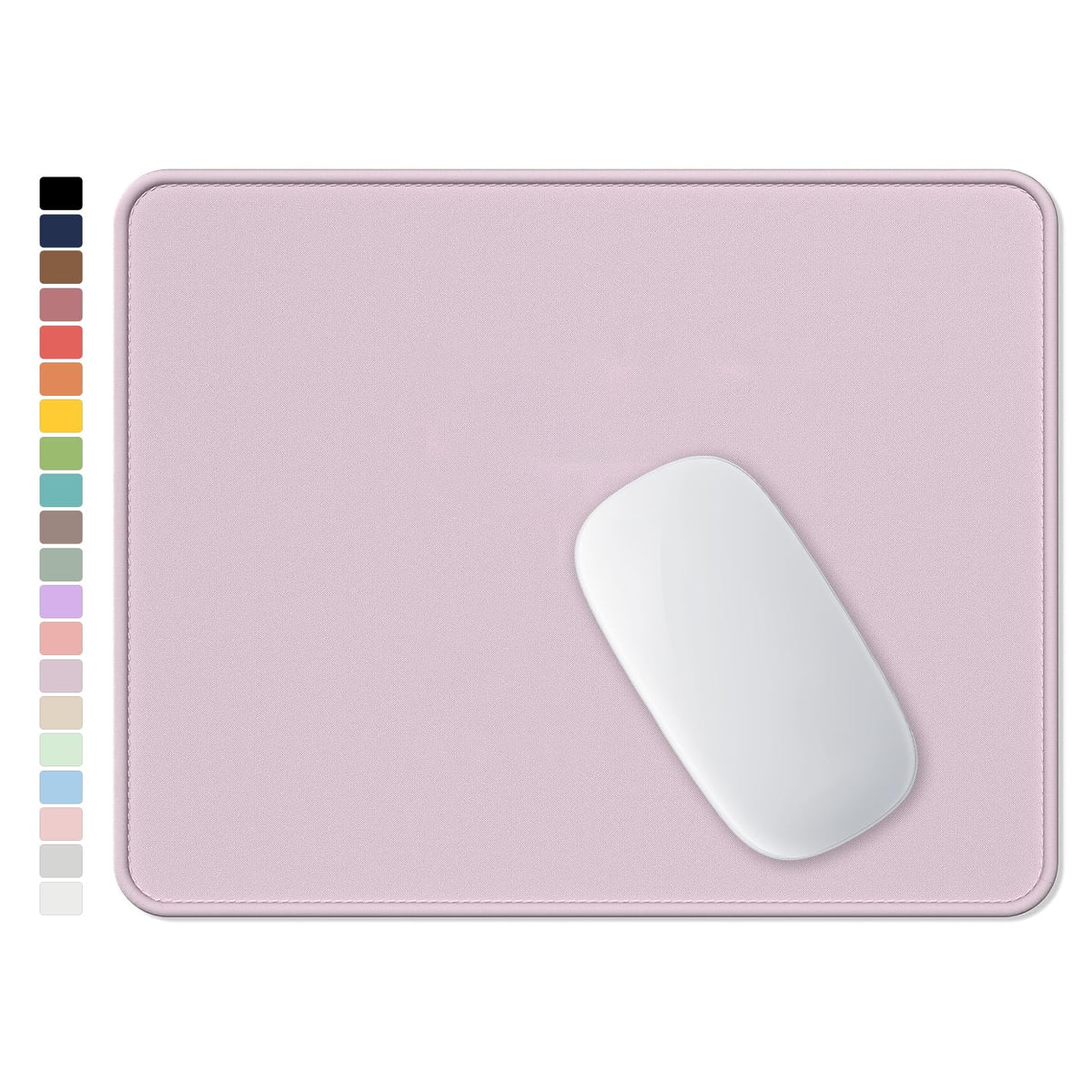Hsurbtra Mouse Pad, Premium-Textured Square Mousepad 10.2 x 8.3 Inch, Stitched Edge Anti-Slip Waterproof Rubber Pretty Cute Computer Mat for Office Gaming Laptop Women Kids Sage Green