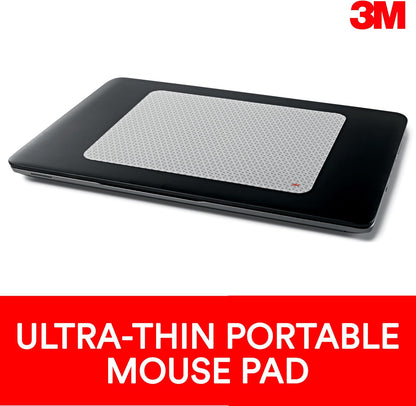 3M Precise Mouse Pad with Repositionable Adhesive Back, Enhances The Precision of Optical Mice at Fast Speeds and Extends The Battery Life of Wireless up to 50%*, 8.5" x 7", Bitmap (MP200PS), Polymer
