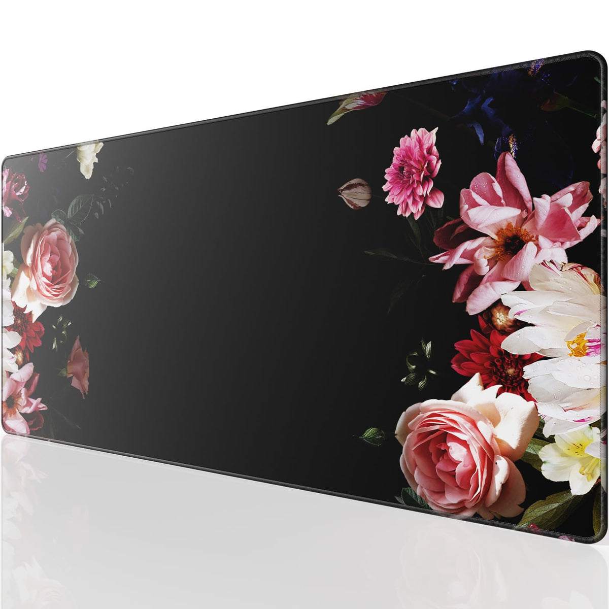KTRIO Large Gaming Mouse Pad Desk Mat for Gamer, 31.5" x 11.8", Black, XL
