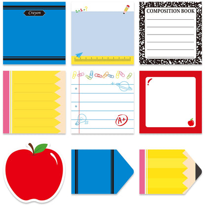 Gothic Sticky Notes 3x3 Dark Style Stationery 9-Pack